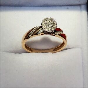 14karat gold ring with diamond